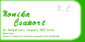 monika csuport business card